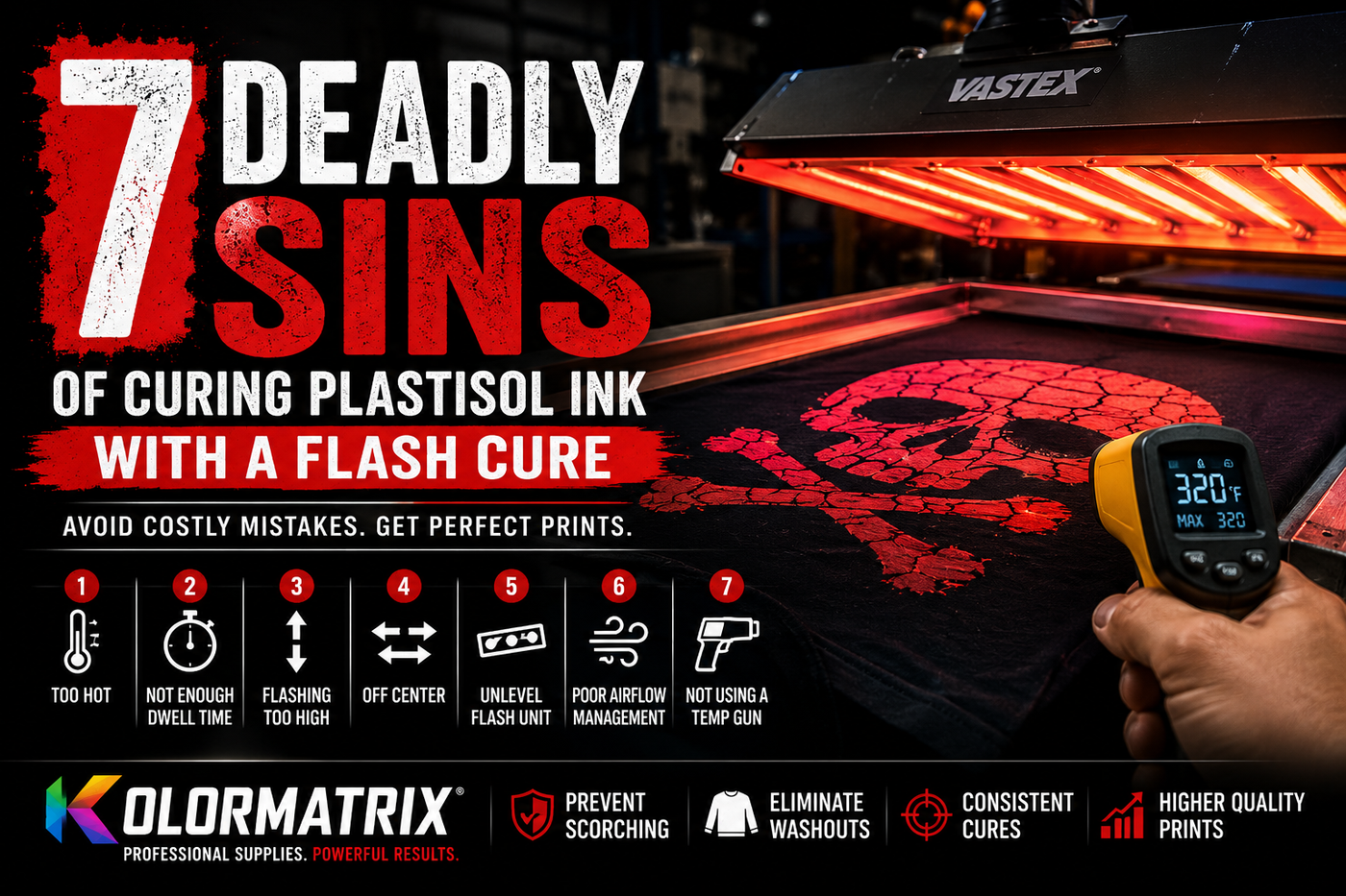 7 Deadly Sins of Curing Plastisol Ink with a Flash Cure