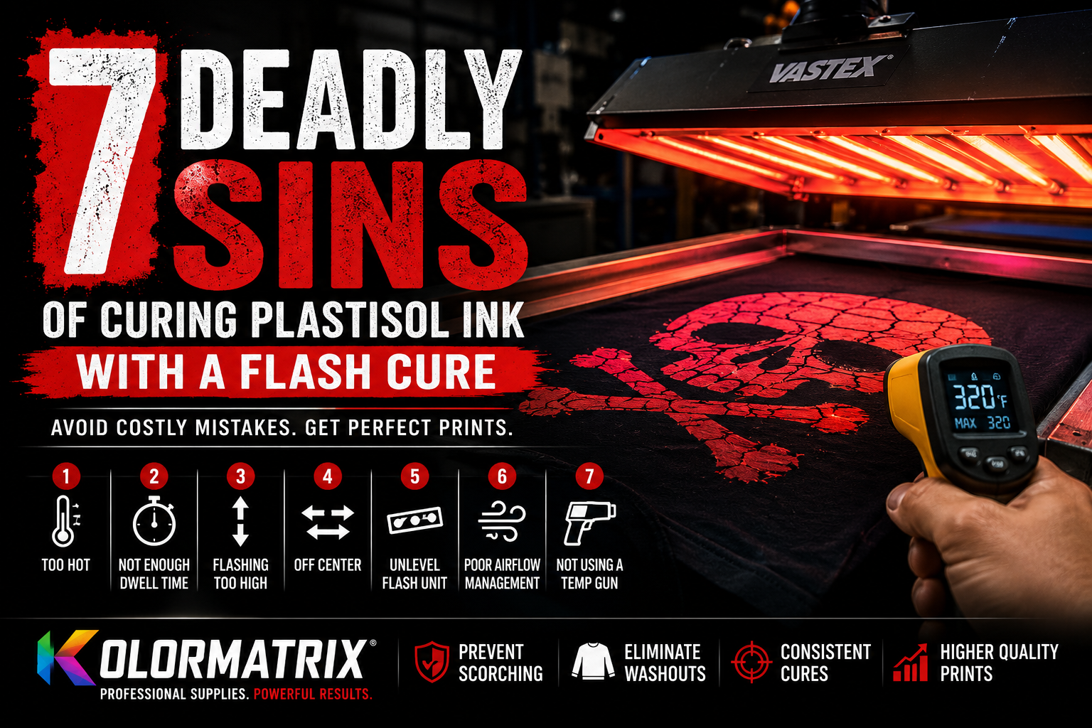 7 Deadly Sins of Curing Plastisol Ink with a Flash Cure