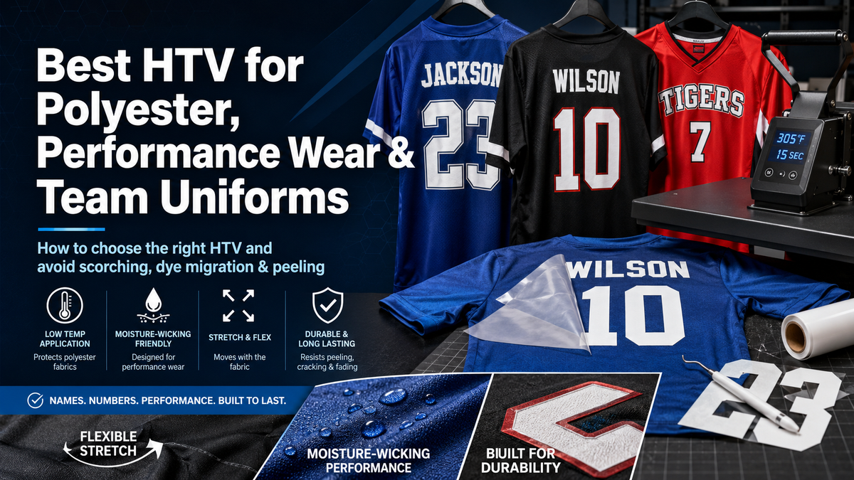 Best HTV for Polyester, Performance Wear & Team Uniforms