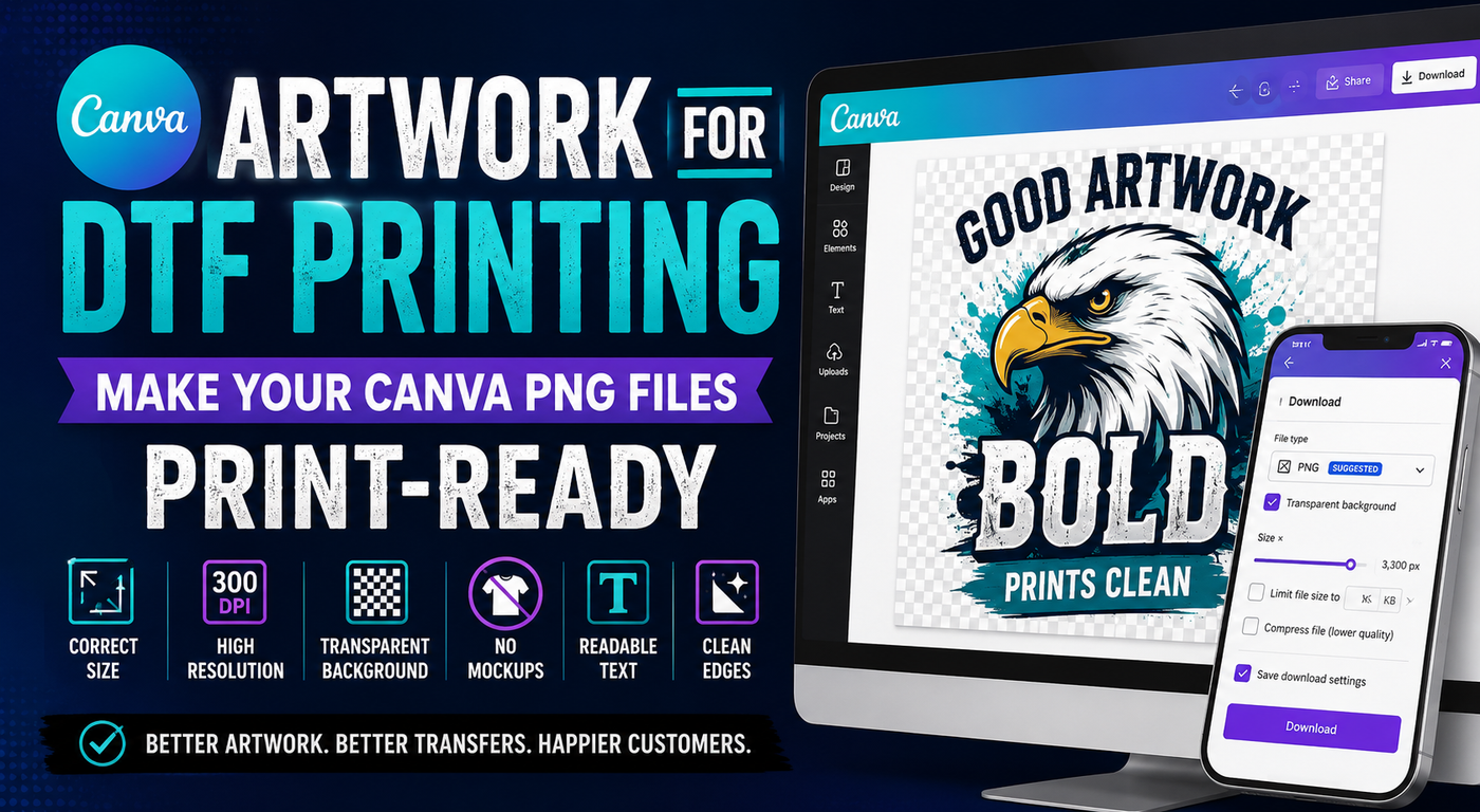 Canva Artwork for DTF Printing: Why Your PNG May Not Be Print-Ready