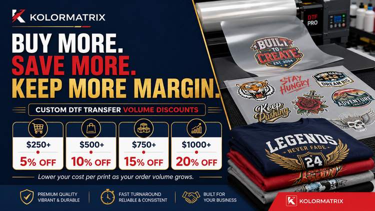 Bulk DTF Transfer Discounts: How Growing Shops Can Save More and Keep More Profit