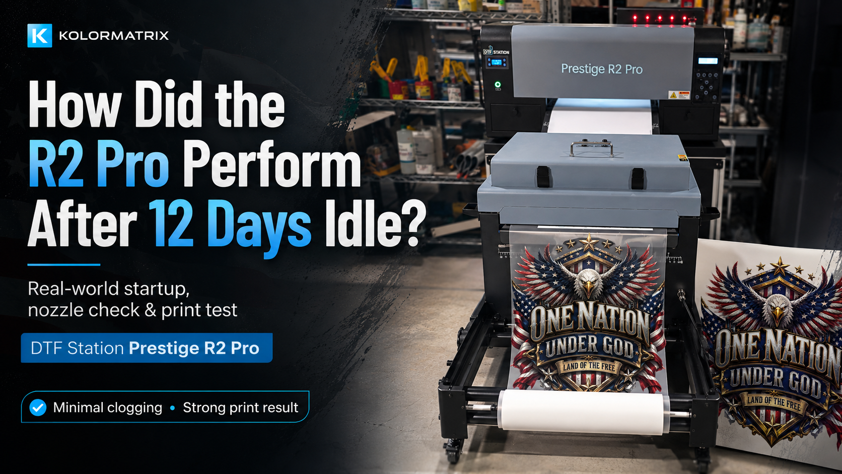 How Did the R2 Pro DTF Printer Perform After Sitting Idle for 12 Days?