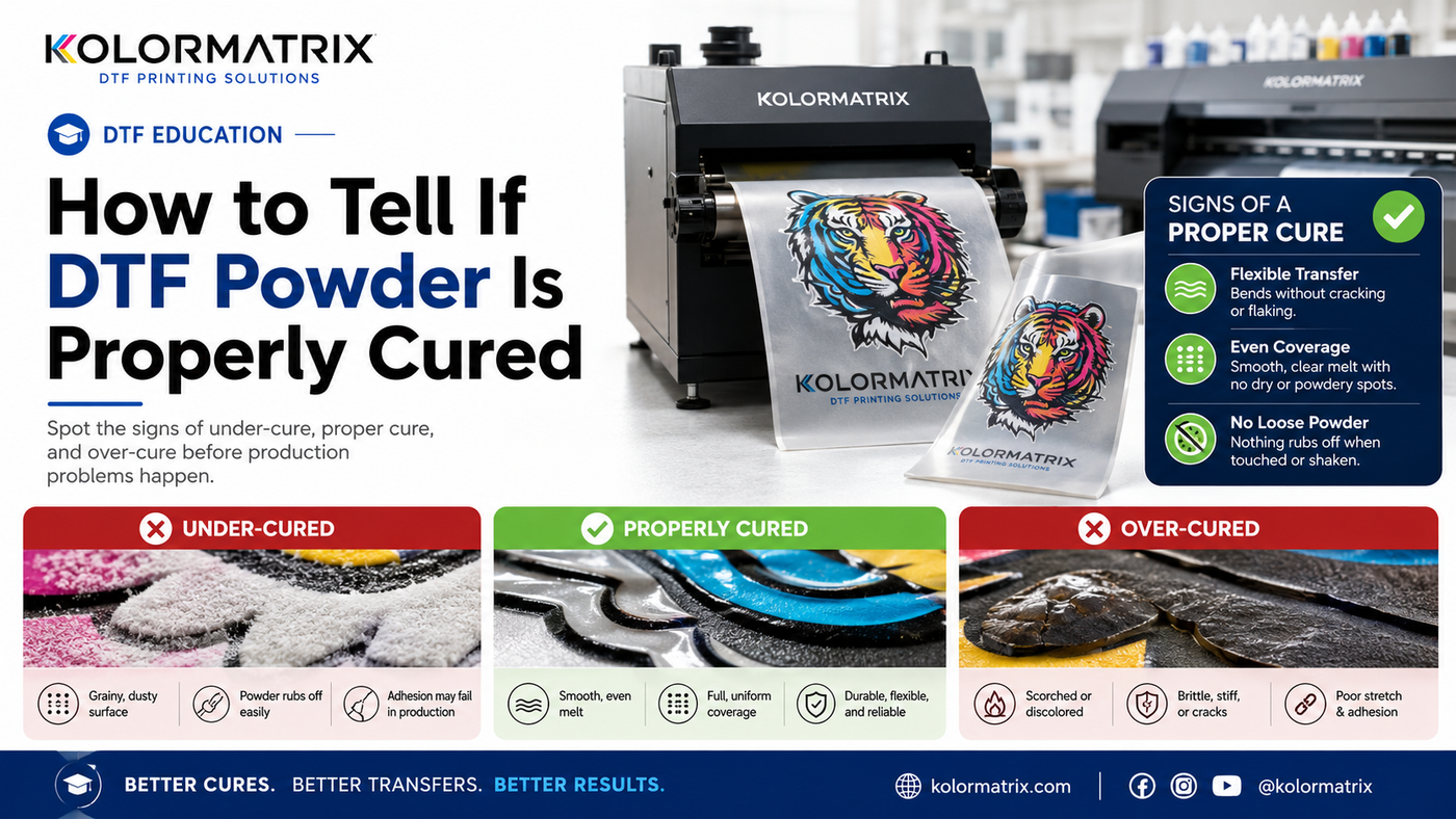 How to Tell If DTF Powder Is Properly Cured