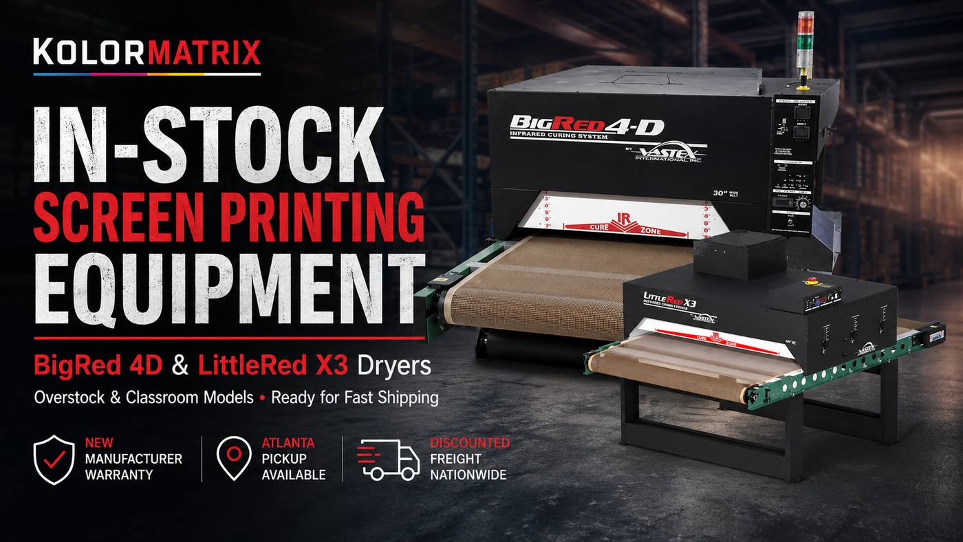 In-Stock Screen Printing Equipment Ready for Fast Shipping
