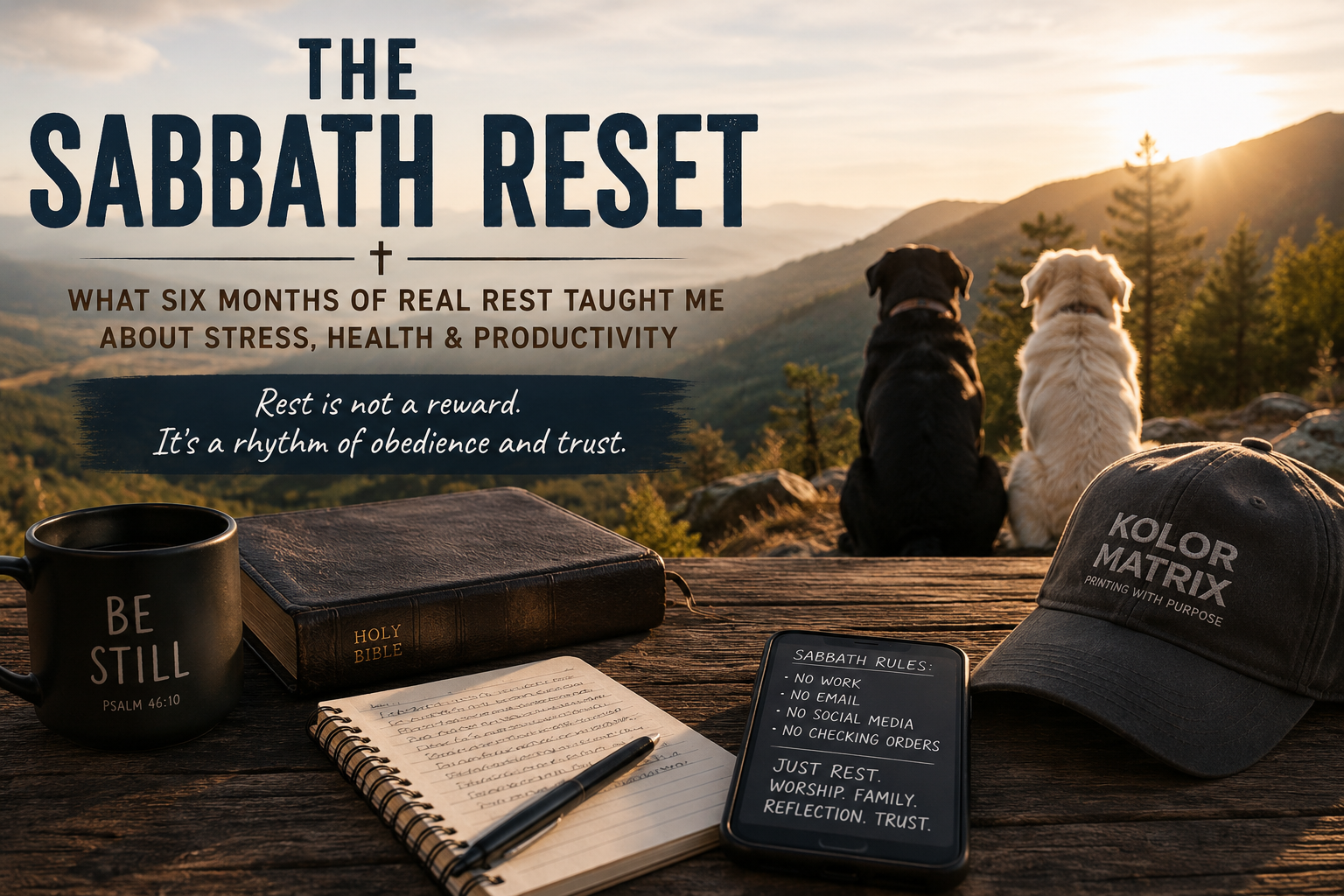 The Sabbath Reset: What Six Months of Real Rest Taught Me About Stress, Health & Productivity