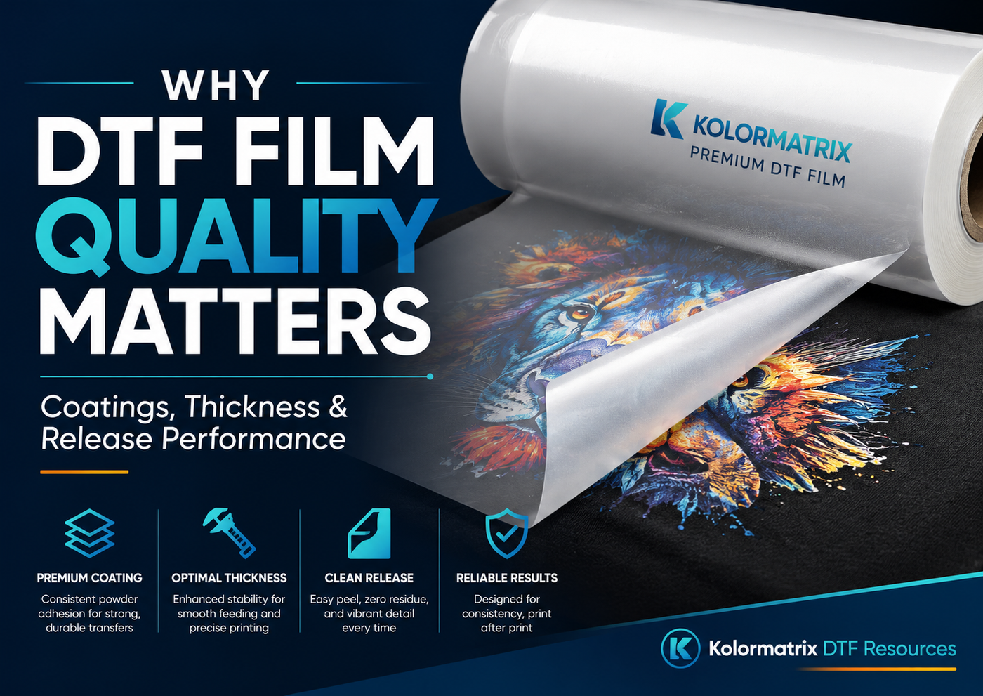 Why DTF Film Quality Matters: Coatings, Thickness &amp; Release Performance
