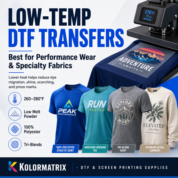 Why Low-Melt DTF Transfers Are the Smart Choice for Performance Wear & Specialty Fabrics