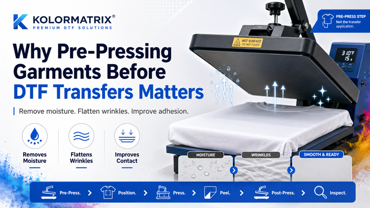 Why Pre-Pressing Garments Before DTF Transfers Matters