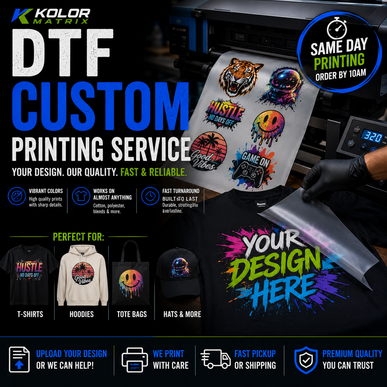 DTF Custom Printing Service