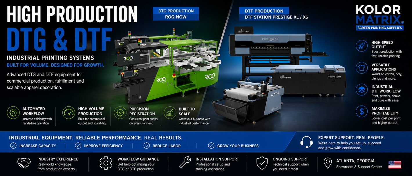 High Production DTG / DTF