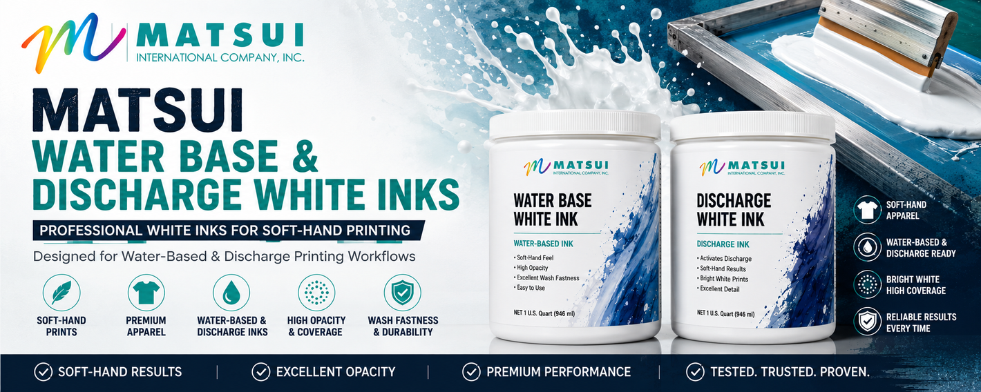 Matsui W.B. & Discharge WHITE Inks