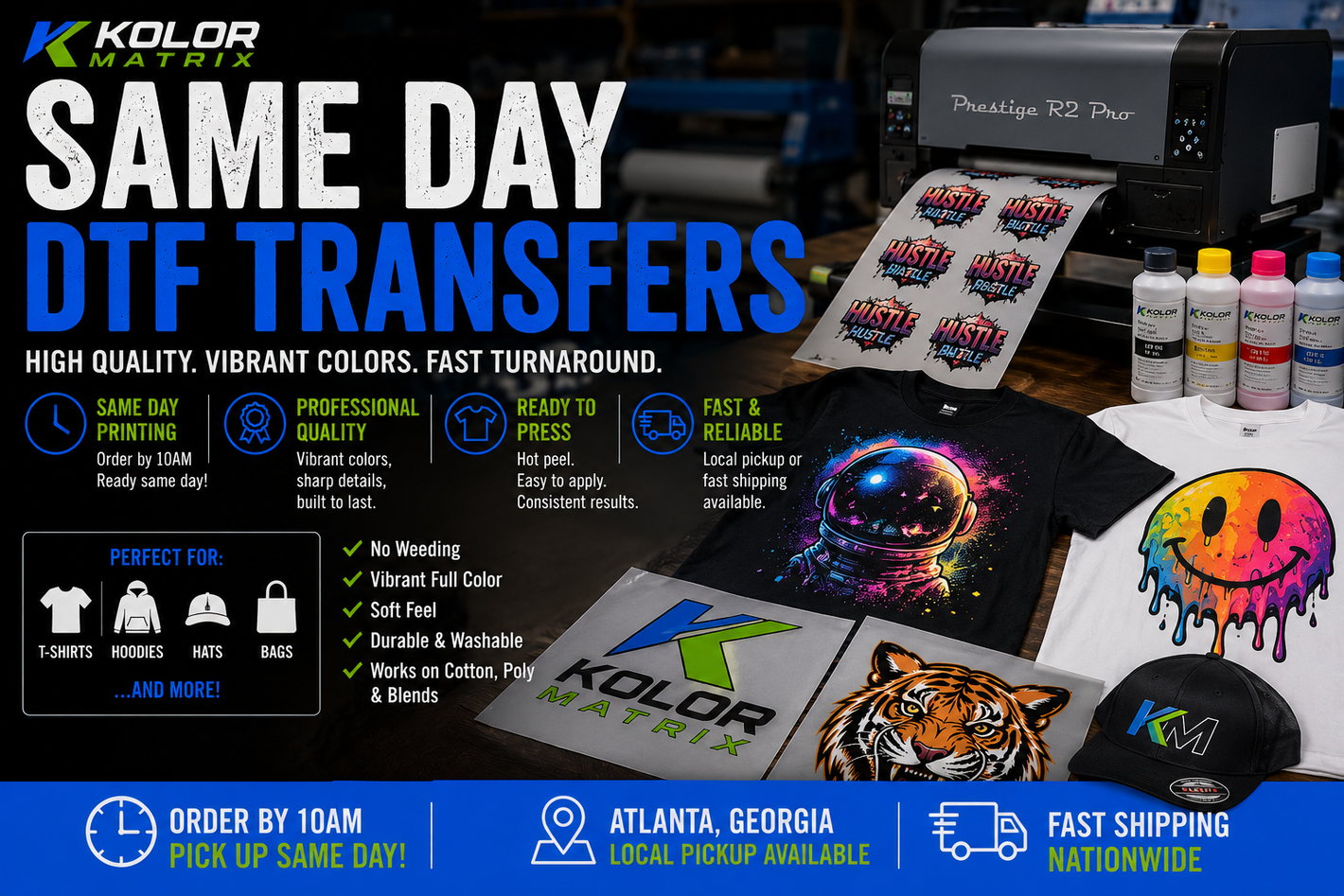 Same day DTF Transfers