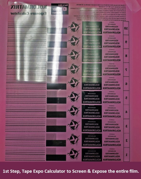 FREE Screen Printing Exposure Calculator