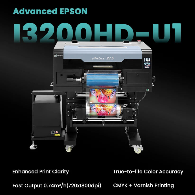 DTF Station Aries 213 UV DTF Printer 12.6" width.