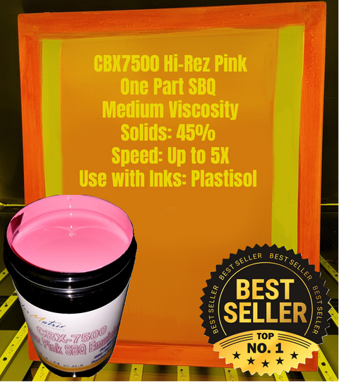 HiRez Pink Textile SBQ Screen print Photo Emulsion for screen printing
