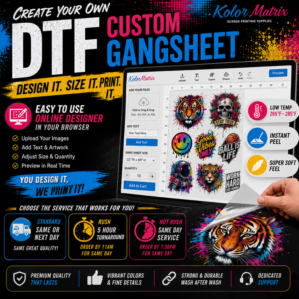 Your Custom DTF Gang Sheet - Create Your own DTF Custom Transfers