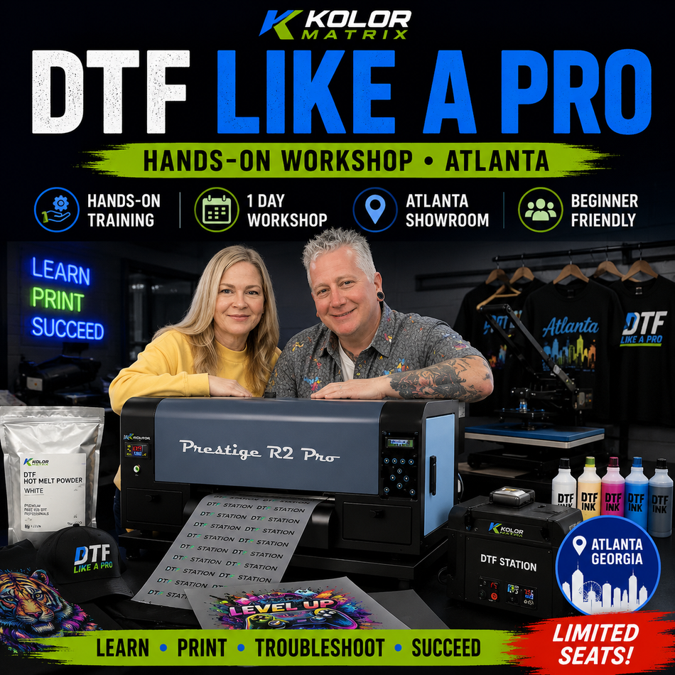 DTF Like a Pro Workshop : Direct to Film printing One day in Atlanta