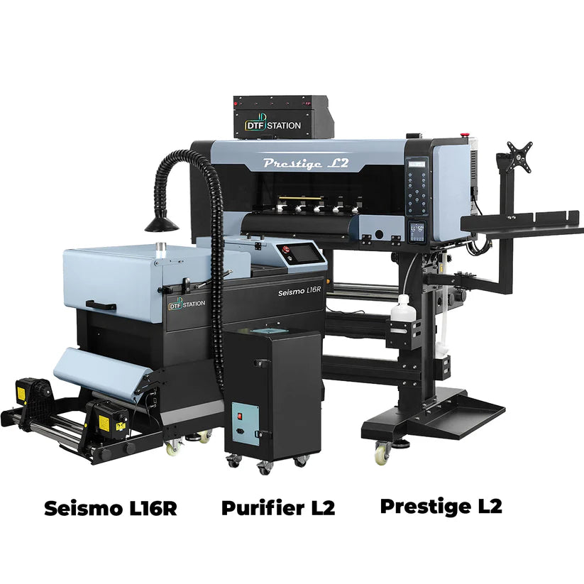 DTF Station Prestige L2 DTF 16" Printer & Packages - Business producing 320 to 480 shirts per day.