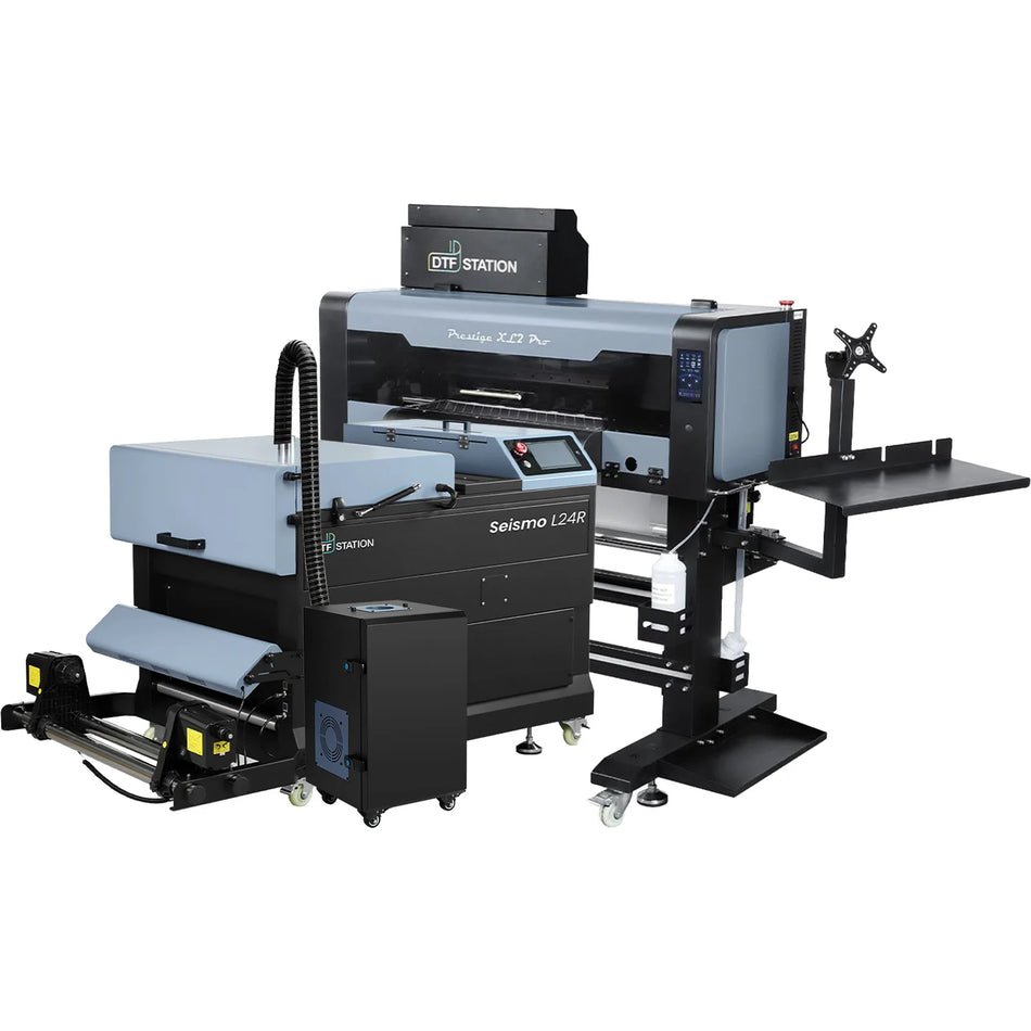 DTF Station Prestige XL2 PRO DTF 24" Printer & Packages - Business producing 376 to 545 shirts per day.