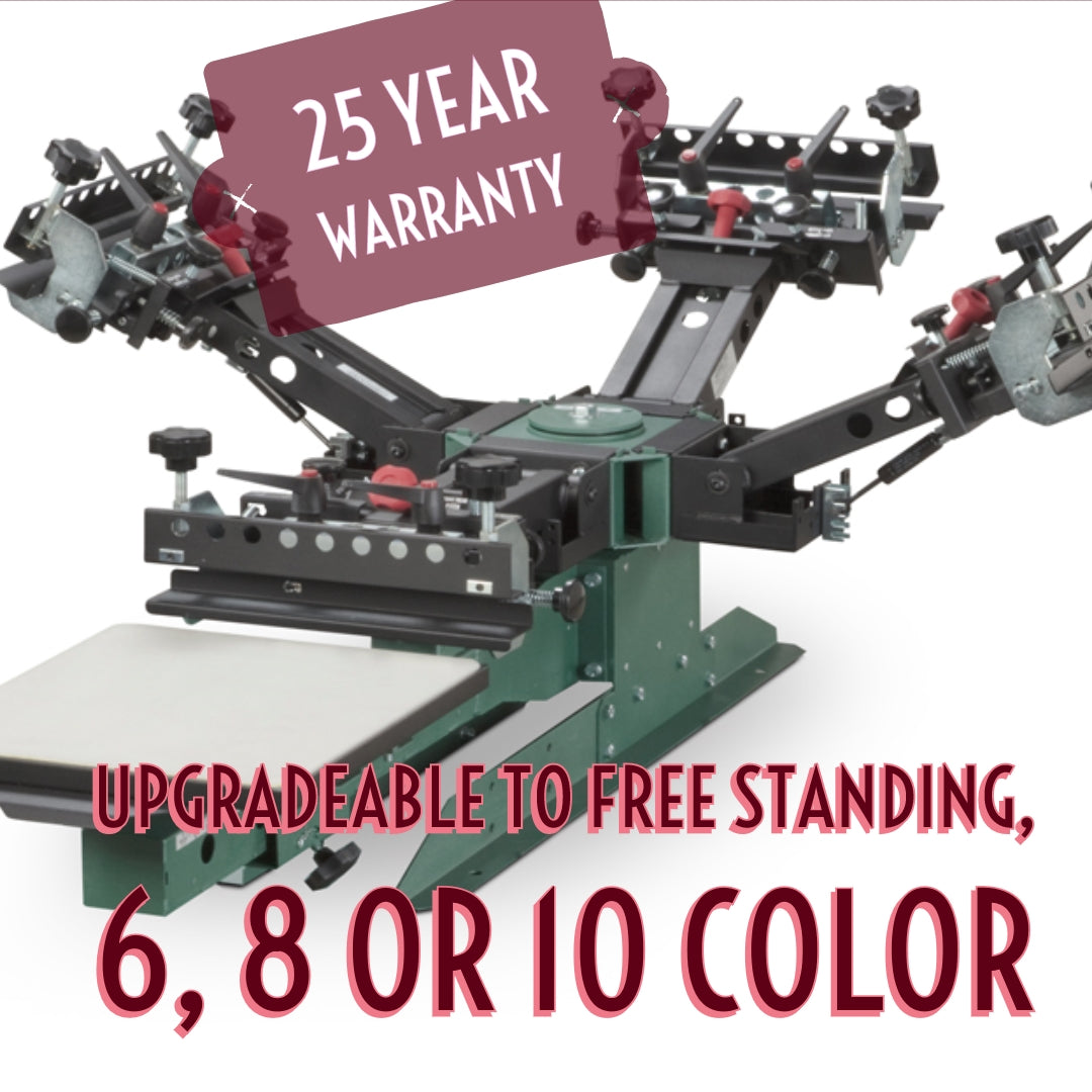 V2000 1 Station / 4 Color Table Top Premium Grade Manual Press 