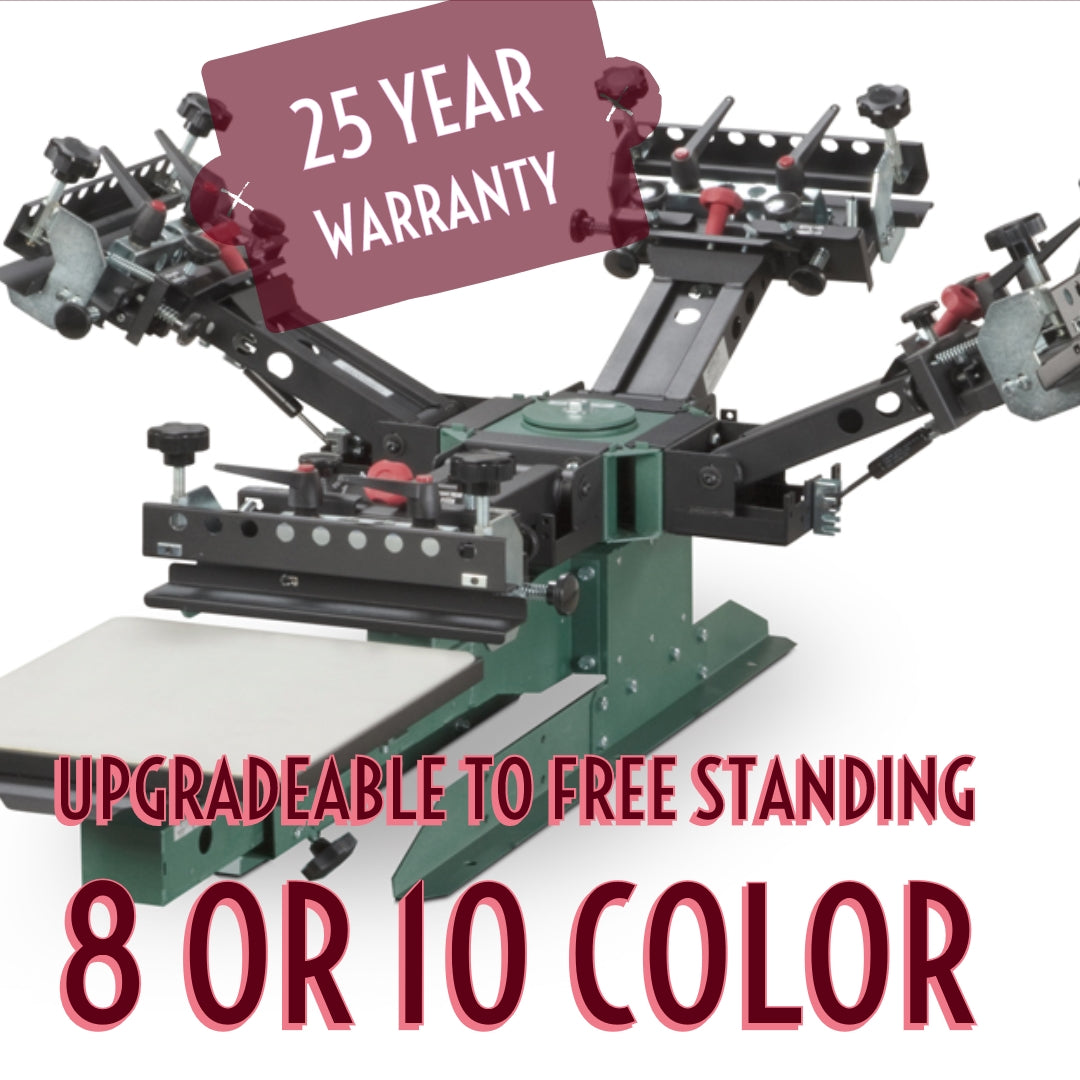 V2000 1 Station / 6 Color Table Top Premium Grade Manual Press 