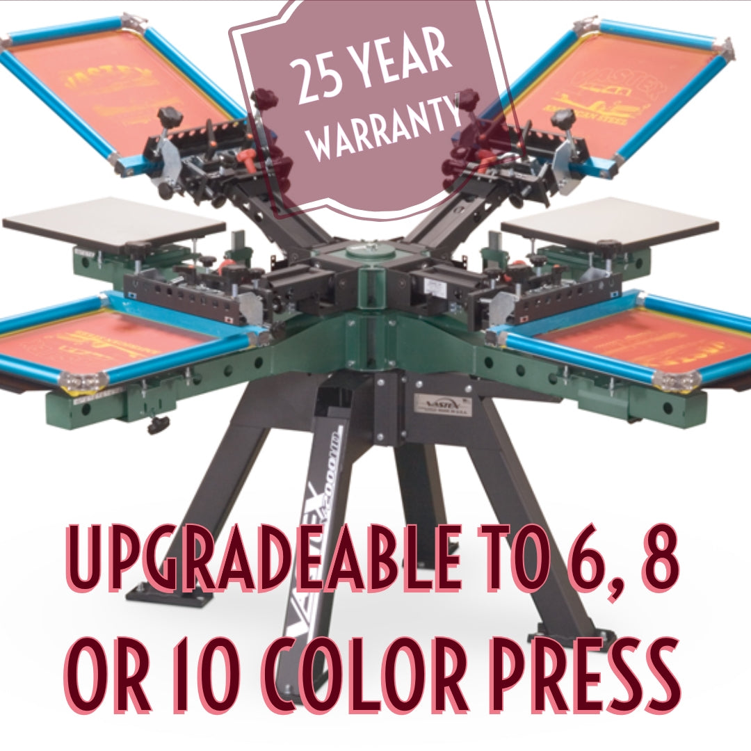 V2000 4 Station / 4 Color Premium Grade Manual Press 