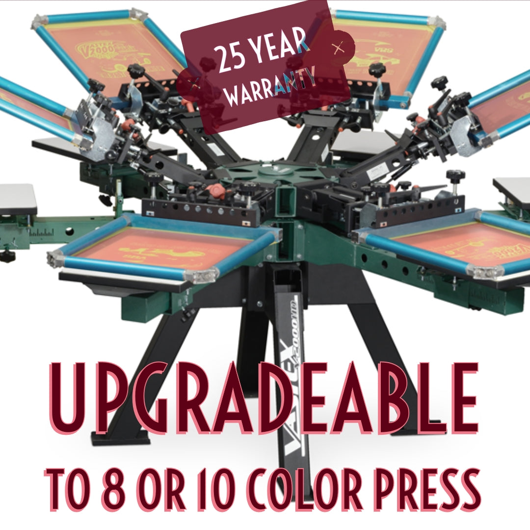 V2000 6 Station / 6 Color Premium Grade Manual Press 