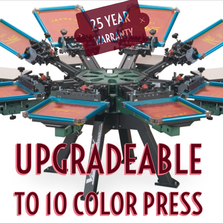 V2000 8 Station / 8 Color Premium Grade Manual Press 