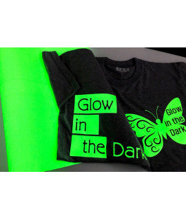 Easy Cut Glow in the Dark PU 20" Heat Transfer Vinyl