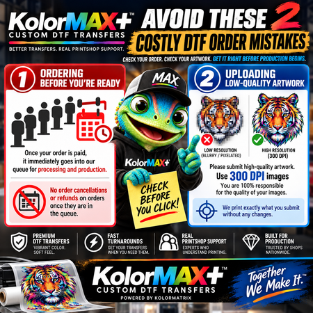 Upload Print-Ready 34" width DTF Gang Sheet - KolorMAX+.