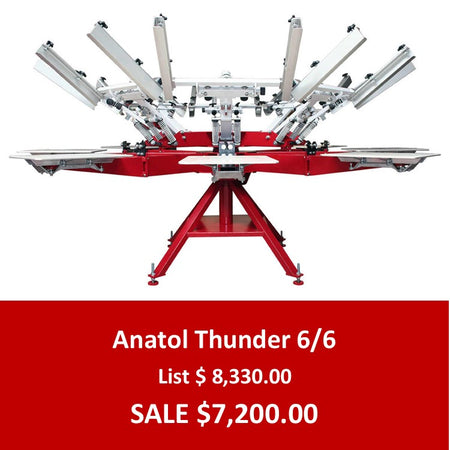 Thunder 6 Station / 6 Color Premium Grade Manual Press 